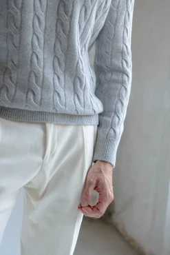 Grey Turtleneck – Made In Italy|Pini Parma Online