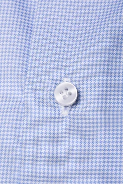 Houndstooth Light Blue Shirt - Made In Italy|Pini Parma Store