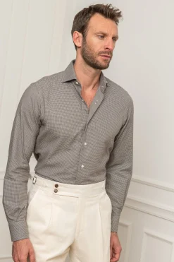 Houndstooth Shirt - Made In Italy|Pini Parma Store