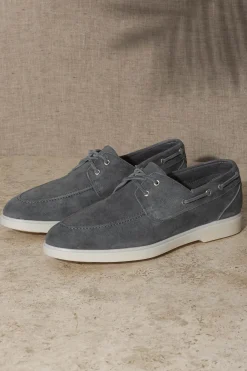 Lavagna Suede Boat Shoes - Made In Italy|Pini Parma Best