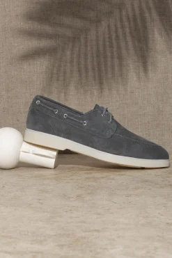 Lavagna Suede Boat Shoes - Made In Italy|Pini Parma Best