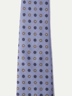 Light Blue Fancy Silk Tie - Made In Italy|Pini Parma Sale