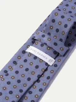 Light Blue Fancy Silk Tie - Made In Italy|Pini Parma Sale