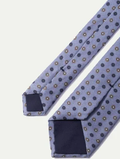 Light Blue Fancy Silk Tie - Made In Italy|Pini Parma Sale