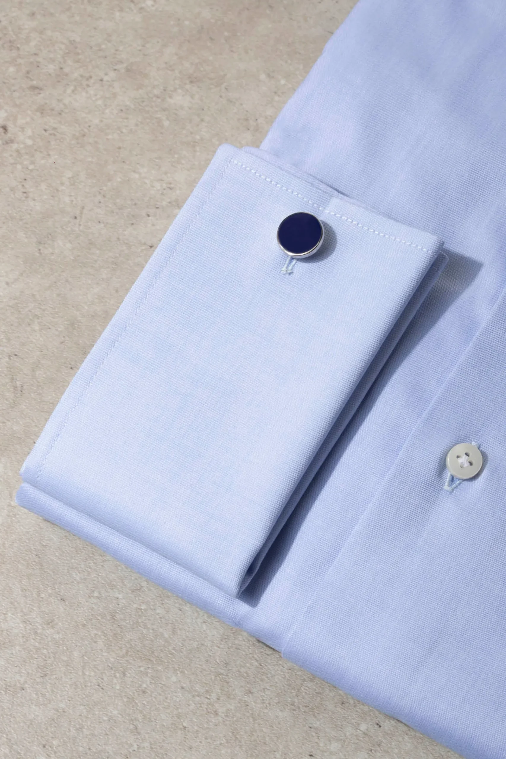Light Blue Shirt With Double Cuff - Made In Italy|Pini Parma Outlet