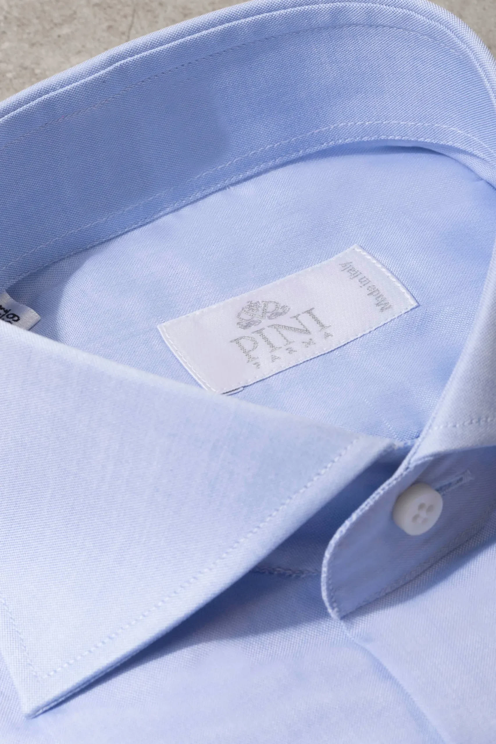 Light Blue Shirt With Double Cuff - Made In Italy|Pini Parma Outlet