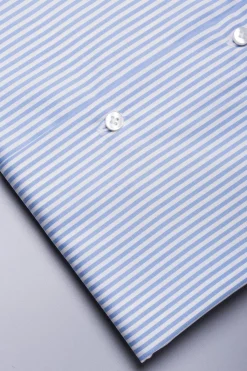 Light Blue Striped Shirt - Made In Italy|Pini Parma New