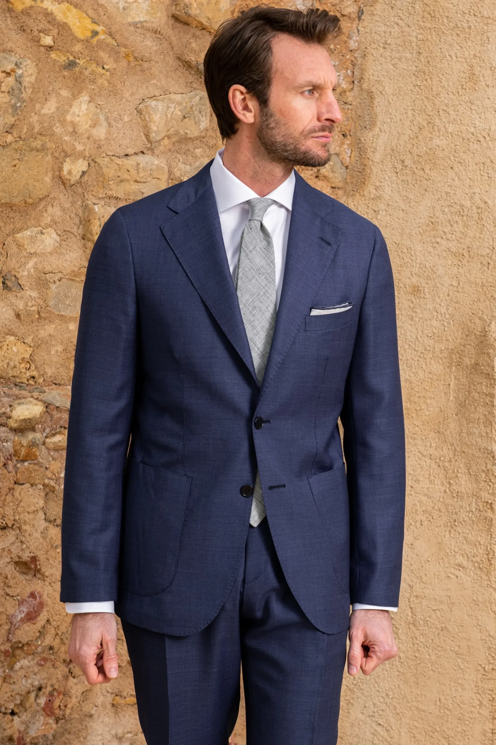 Royal Blue Suit - Made In Italy|Pini Parma Discount