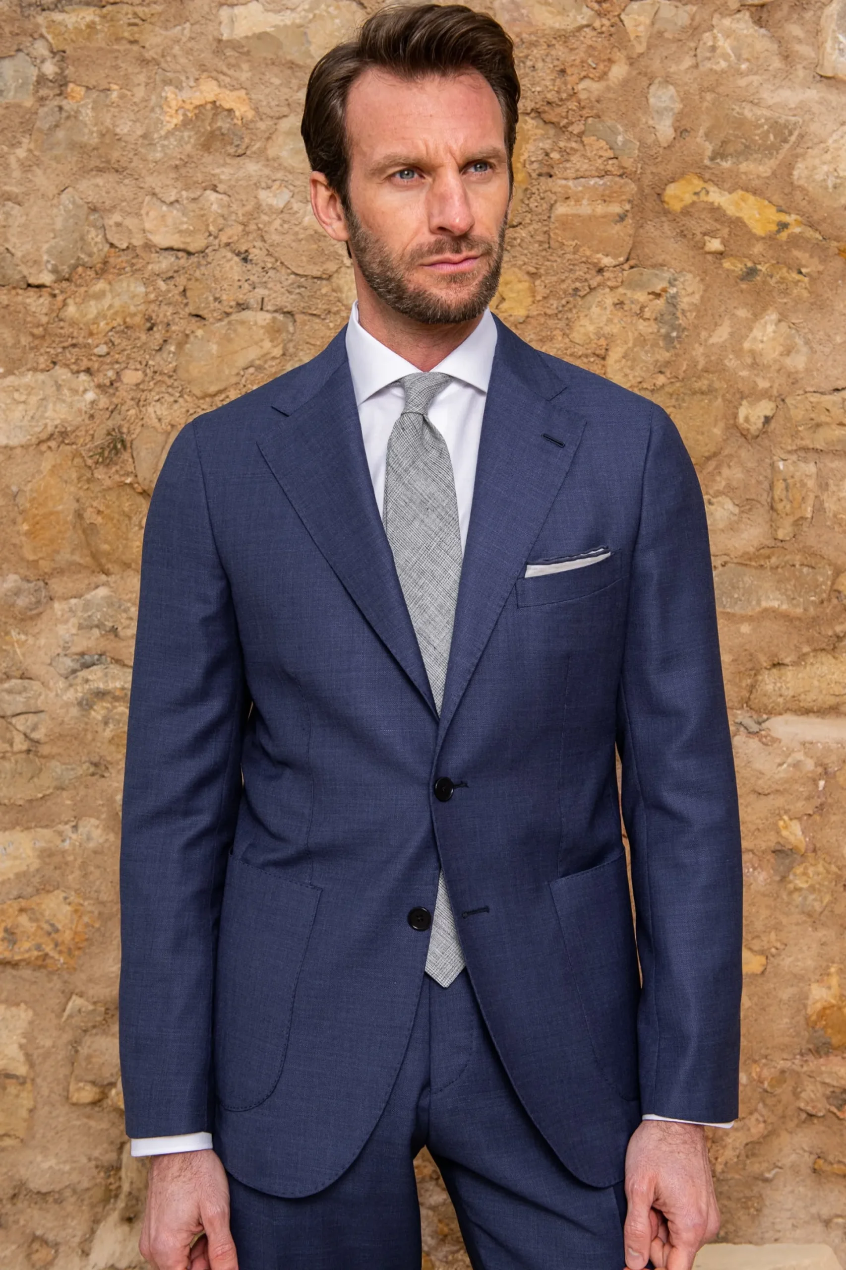 Royal Blue Suit - Made In Italy|Pini Parma Discount