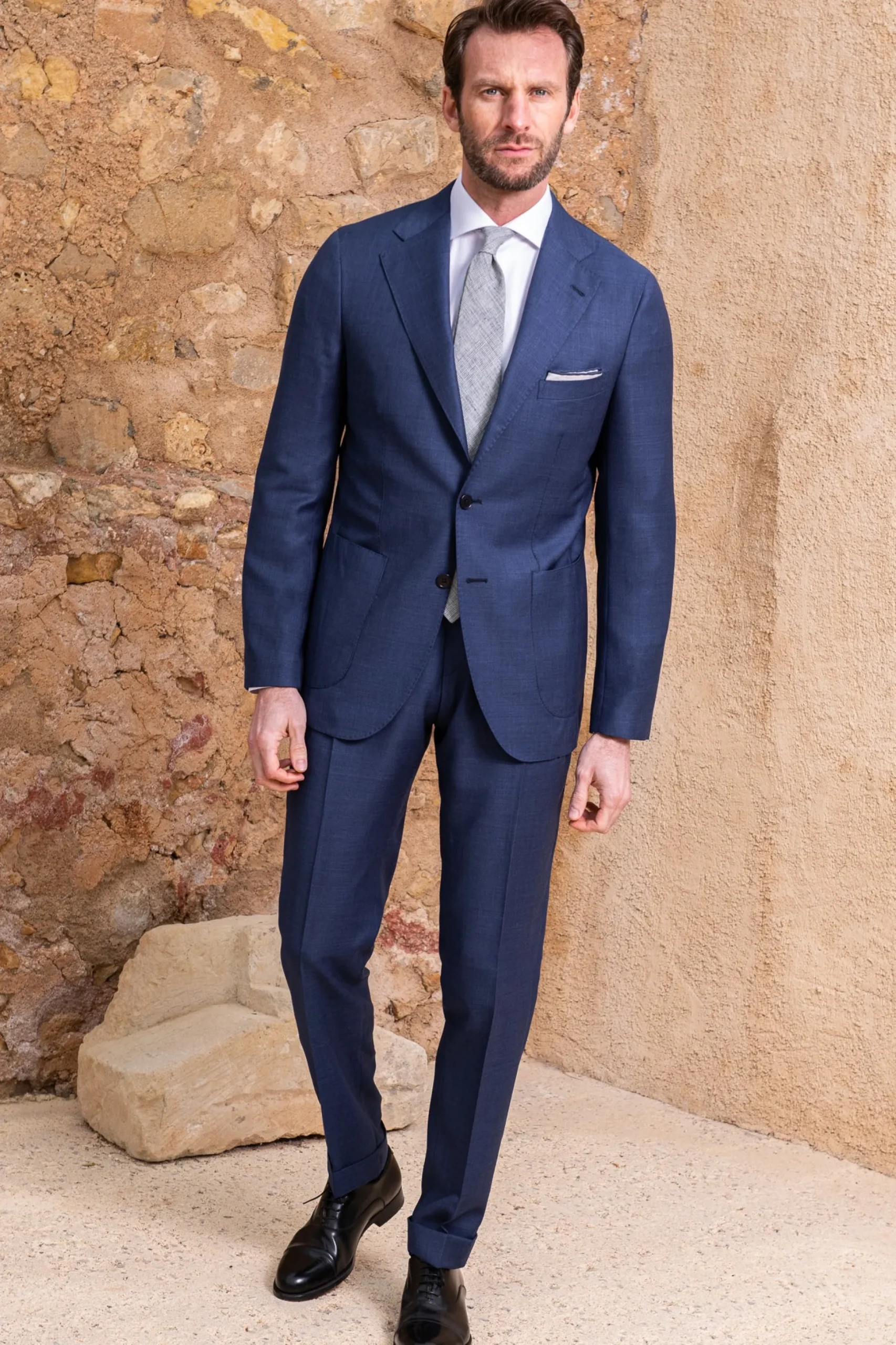Royal Blue Suit - Made In Italy|Pini Parma Discount