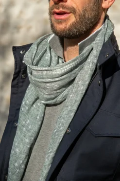 Sage Linen Scarf - Made In Italy|Pini Parma Best