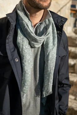 Sage Linen Scarf - Made In Italy|Pini Parma Best