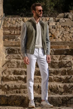 Sage Suede Knit Bomber – Made In Italy|Pini Parma Cheap