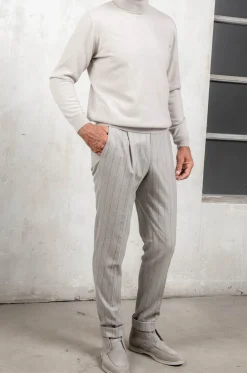 Sand Cashmere Turtleneck – Made In Italy|Pini Parma Best Sale