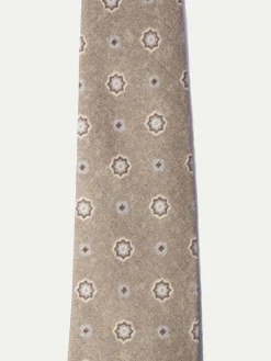 Taupe Fancy Tie - Made In Italy|Pini Parma Cheap