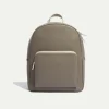 Taupe Leather Backpack - Made In Italy|Pini Parma Online