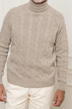 Taupe Turtleneck – Made In Italy|Pini Parma Flash Sale