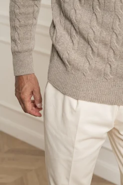 Taupe Turtleneck – Made In Italy|Pini Parma Flash Sale