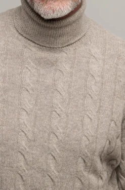 Taupe Turtleneck – Made In Italy|Pini Parma Flash Sale