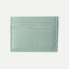 Verde Acqua Leather Card Holder - Made In Italy|Pini Parma Best