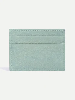 Verde Acqua Leather Card Holder - Made In Italy|Pini Parma Best