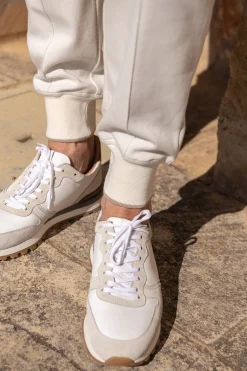 White And Brown Runners - Made In Italy|Pini Parma Flash Sale