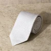 White "Classico" Tie - Hand Made In Italy|Pini Parma Sale