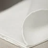 White Linen Pocket Square - Made In Italy|Pini Parma Outlet