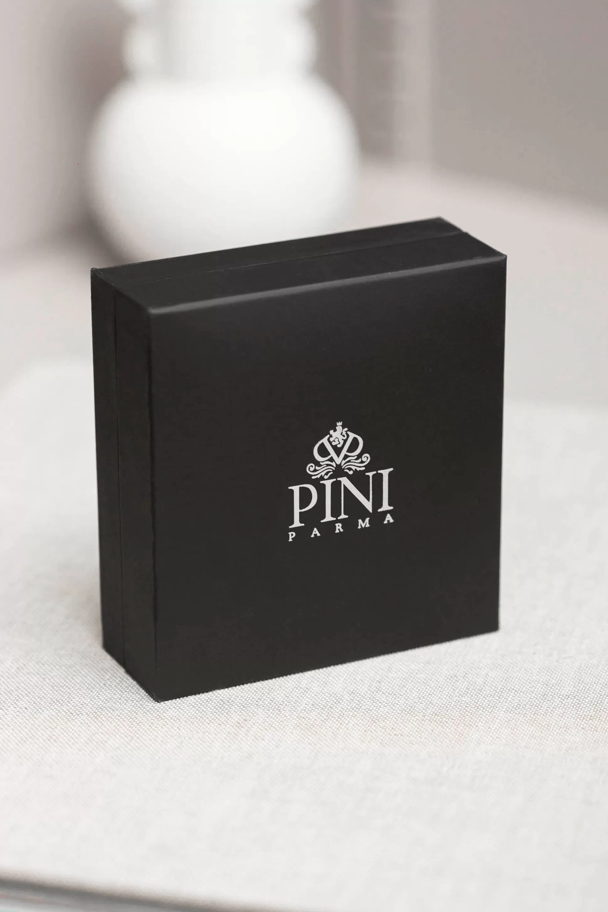 Black Cufflinks And Dress Studs Set With Swarovski Detail - Made In Italy | Pini Parma Best Sale