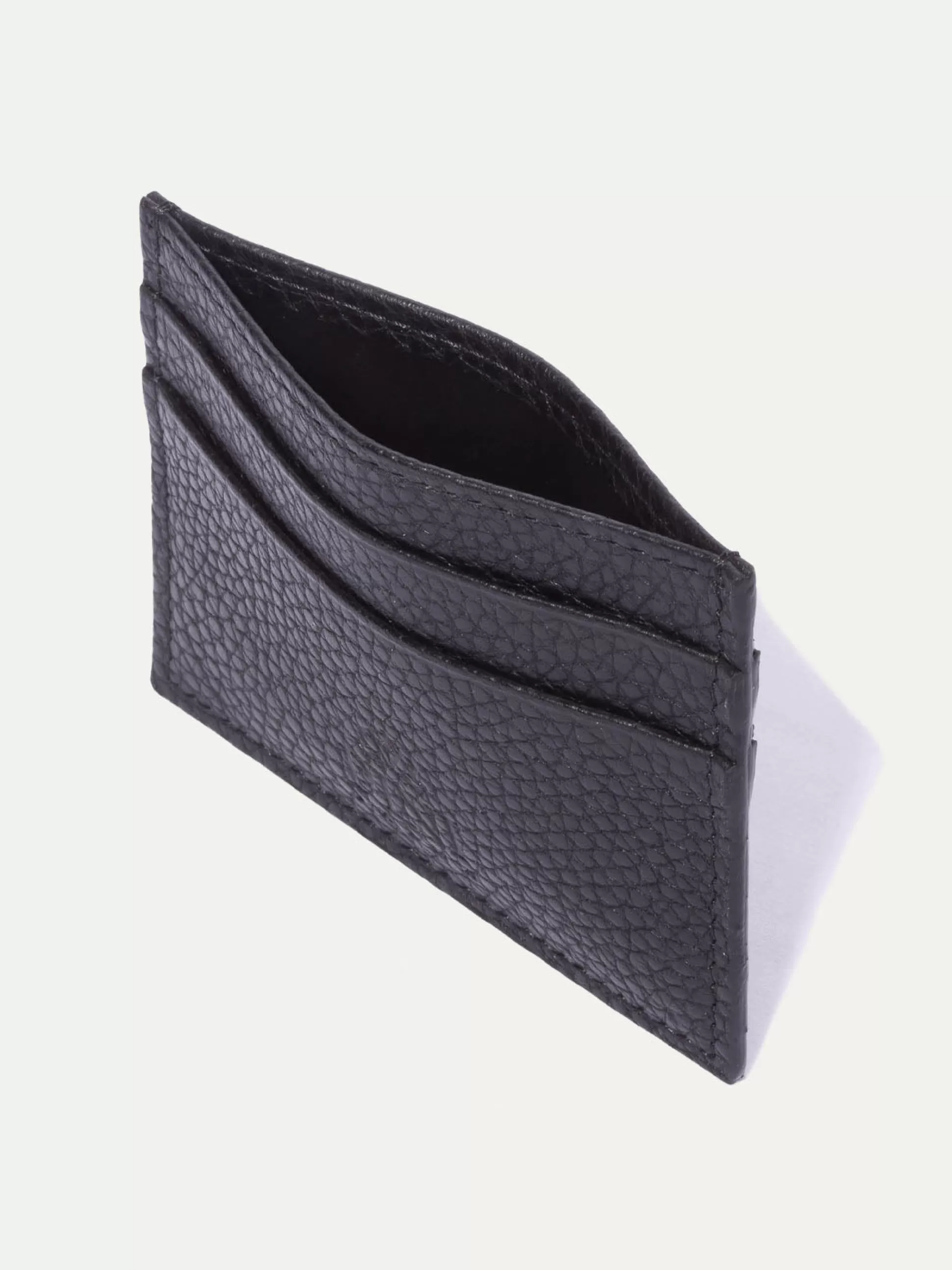 Black Leather Card Holder - Made In Italy | Pini Parma Cheap