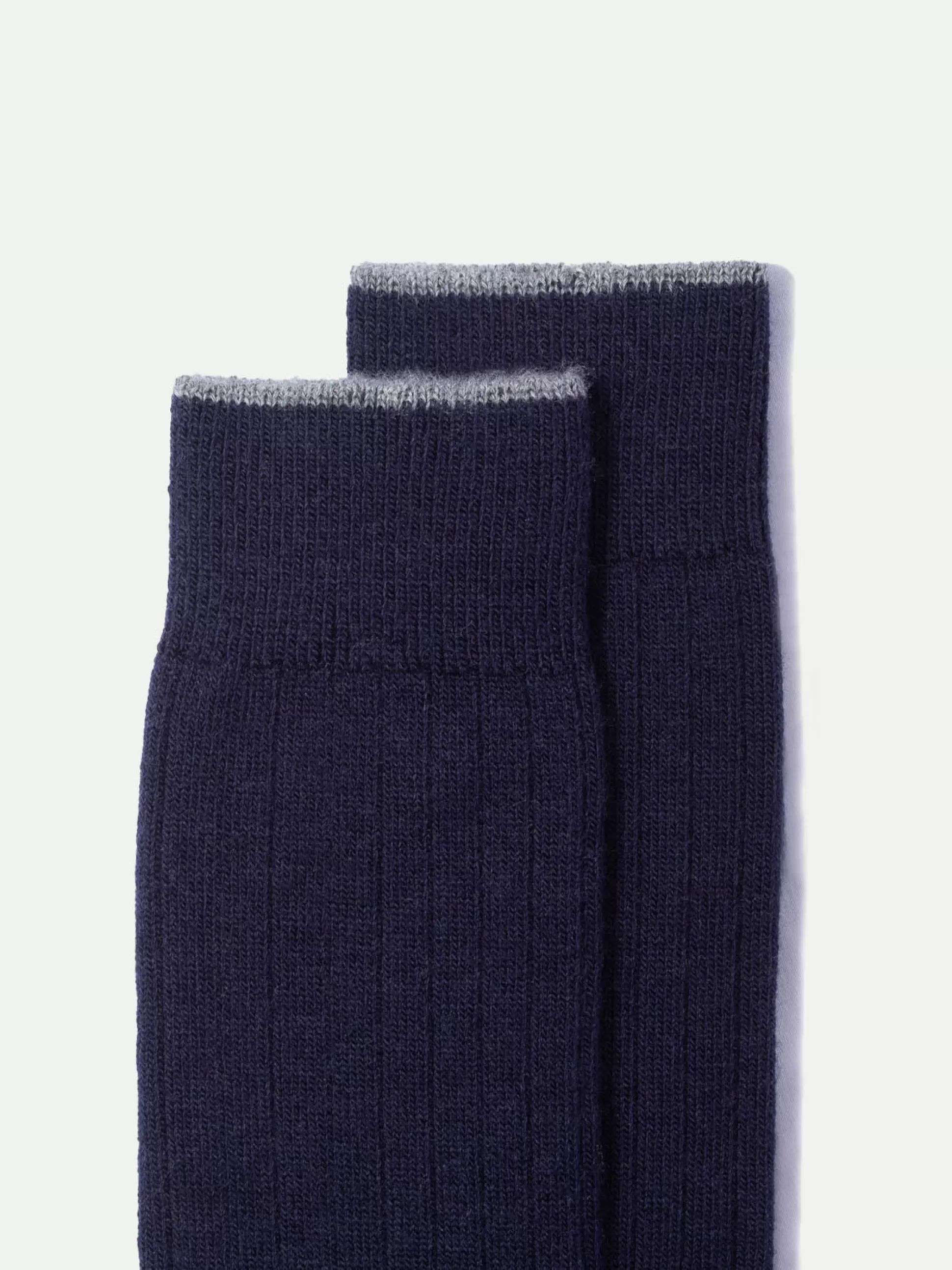 Blue - Super Durable Wool Short Socks - Made In Italy | Pini Parma Clearance