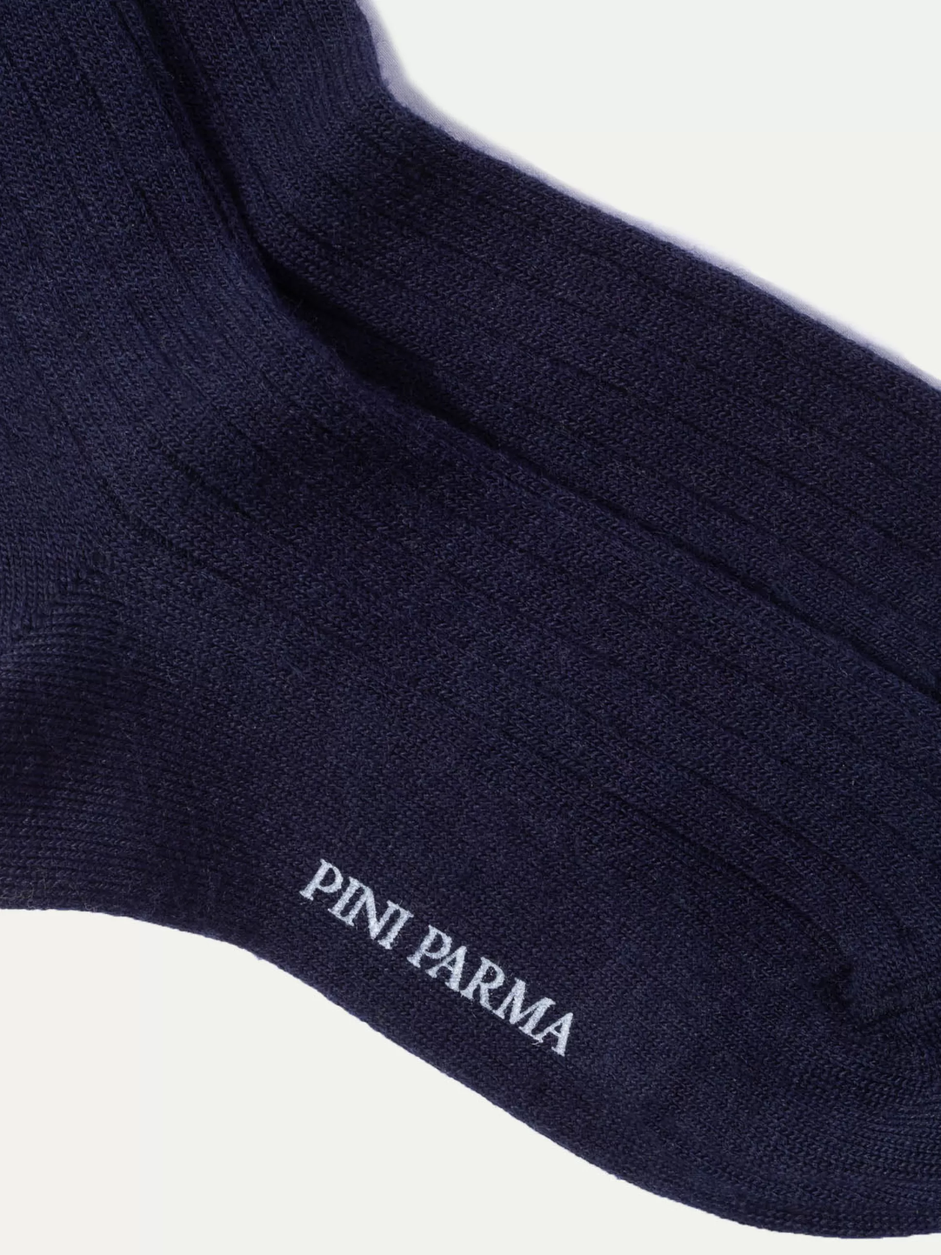 Blue - Super Durable Wool Short Socks - Made In Italy | Pini Parma Clearance