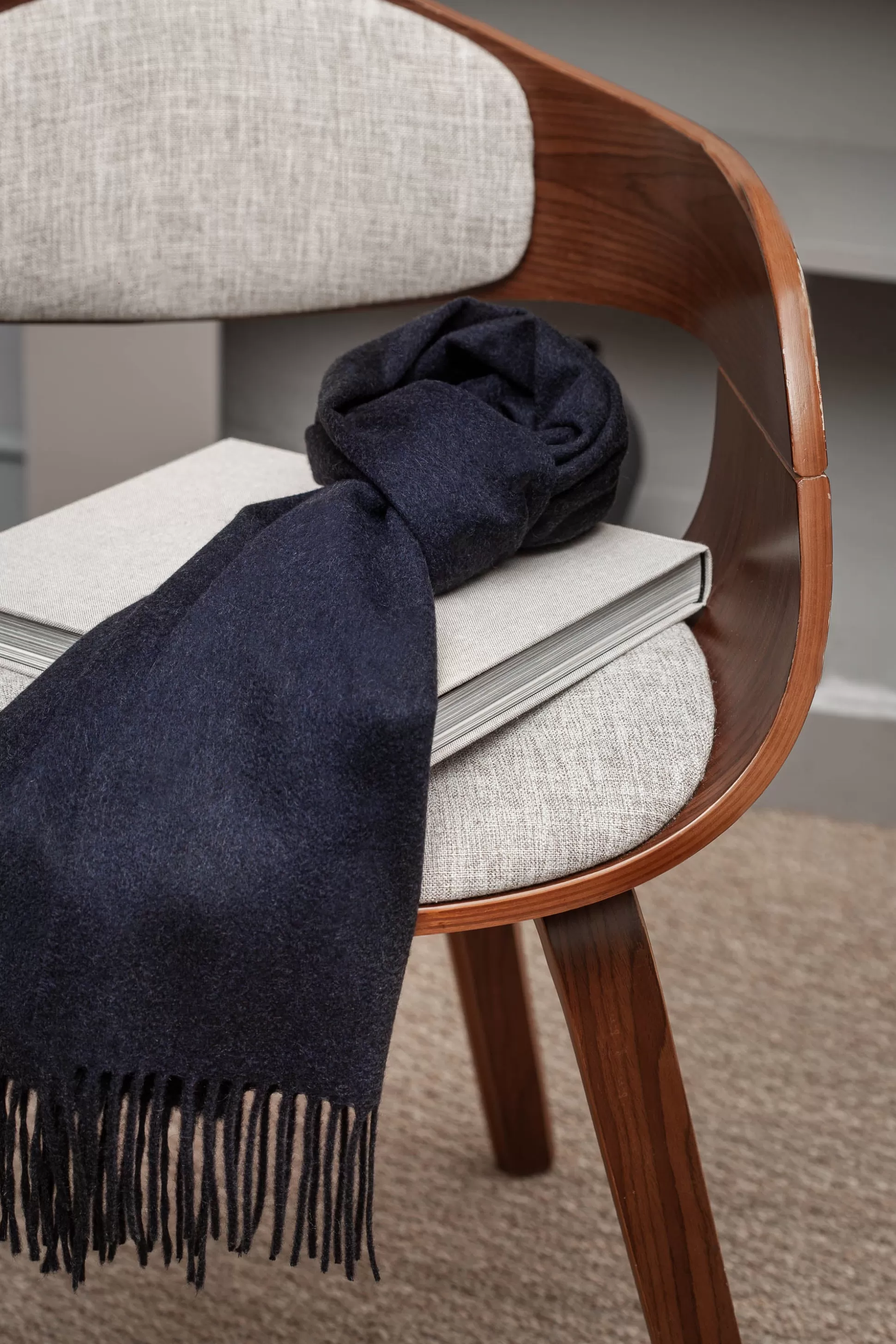 Blue Cashmere Scarf - Made In Italy | Pini Parma Hot