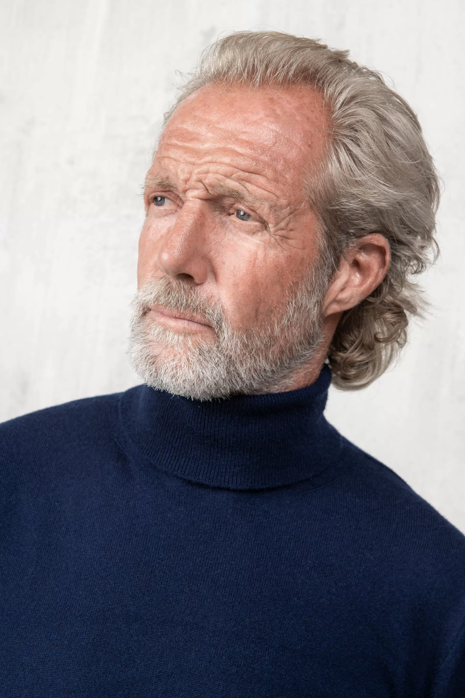 Blue Cashmere Turtleneck – Made In Italy | Pini Parma Sale