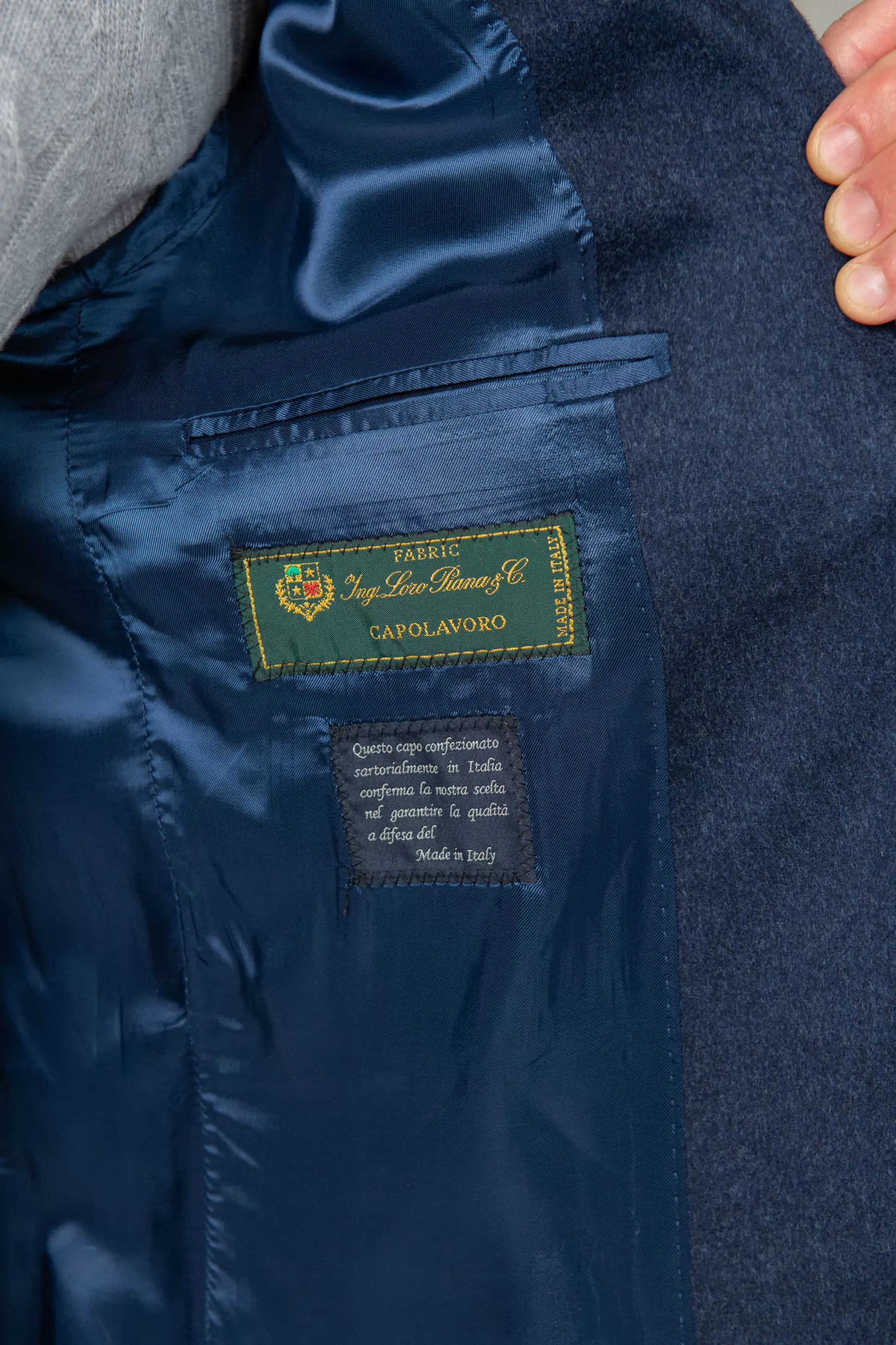 Blue Coat In Loro Piana Wool – Made In Italy | Pini Parma Outlet