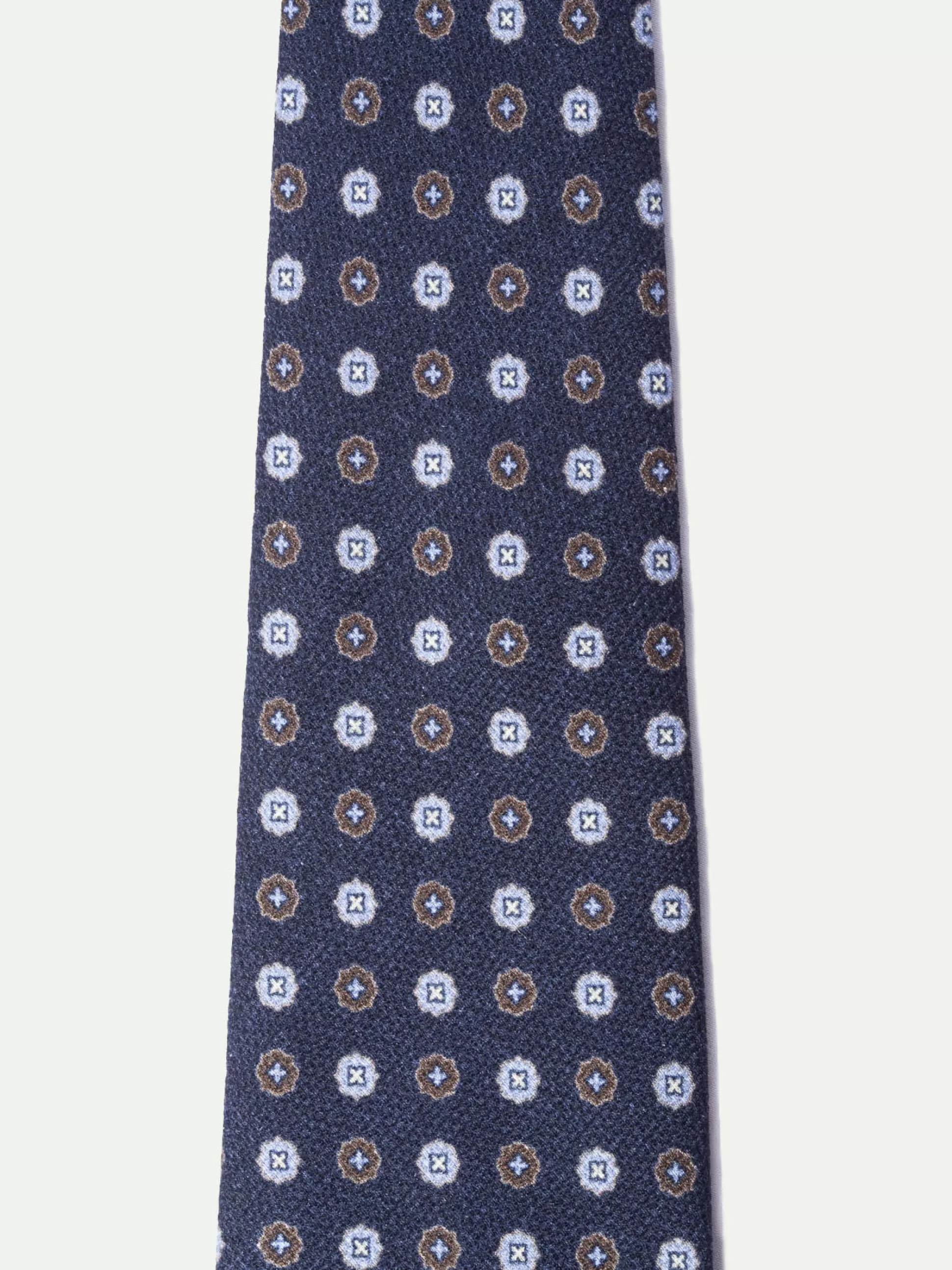 Blue Fancy Silk Tie - Made In Italy | Pini Parma Fashion