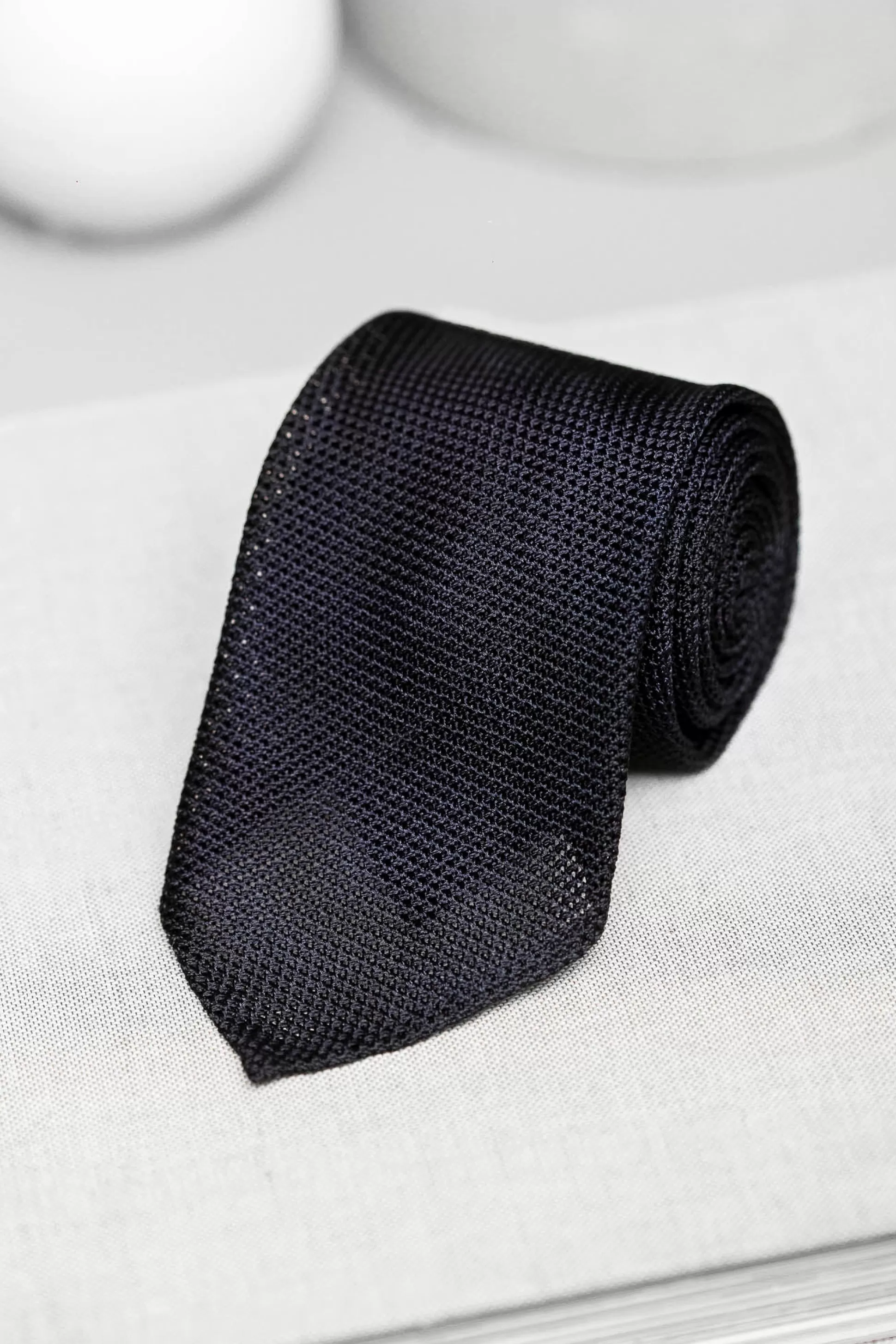 Blue Grenadine Silk Tie - Hand Made In Italy | Pini Parma Outlet