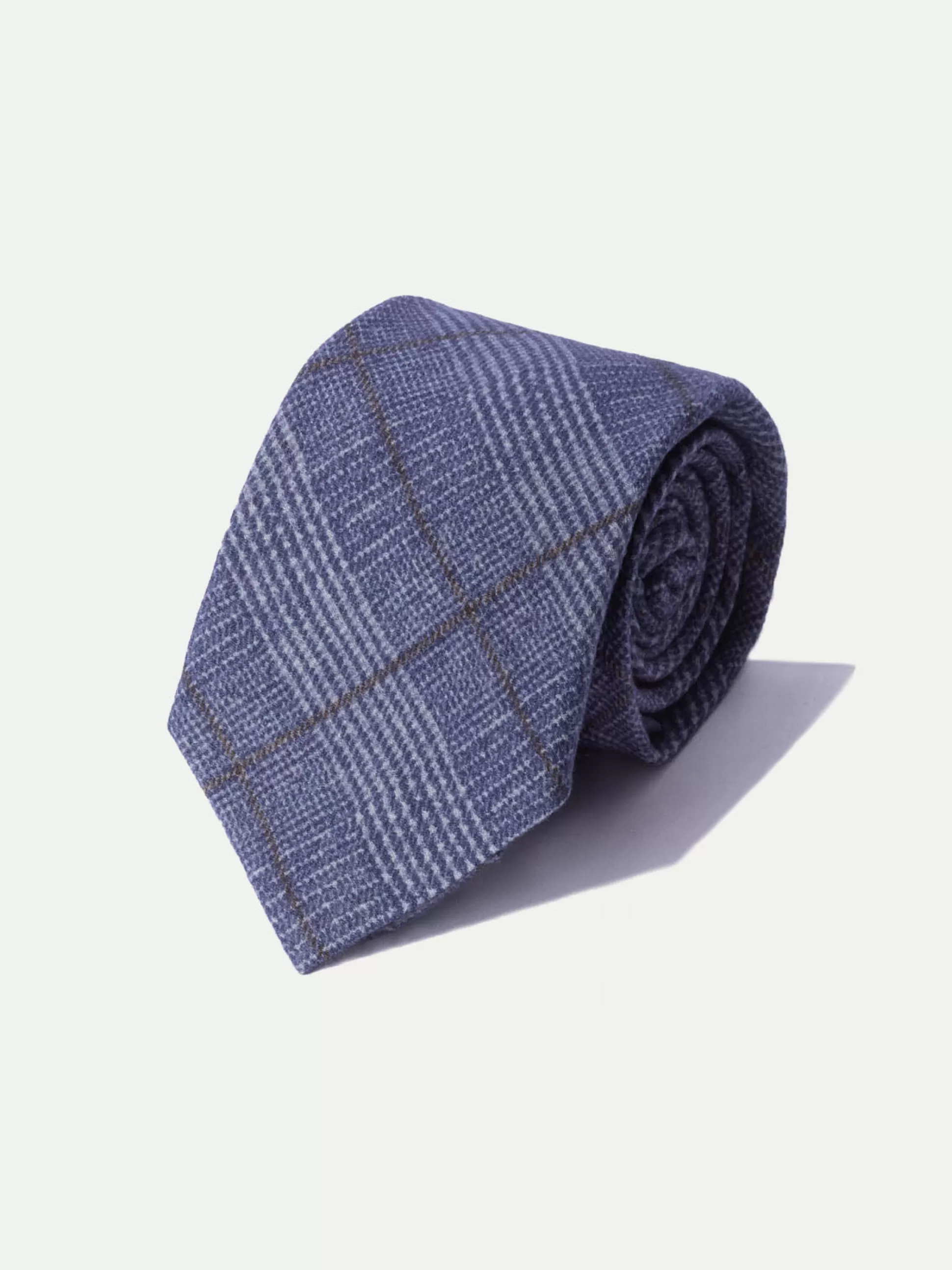 Blue Prince Of Wales Tie - Made In Italy | Pini Parma Hot