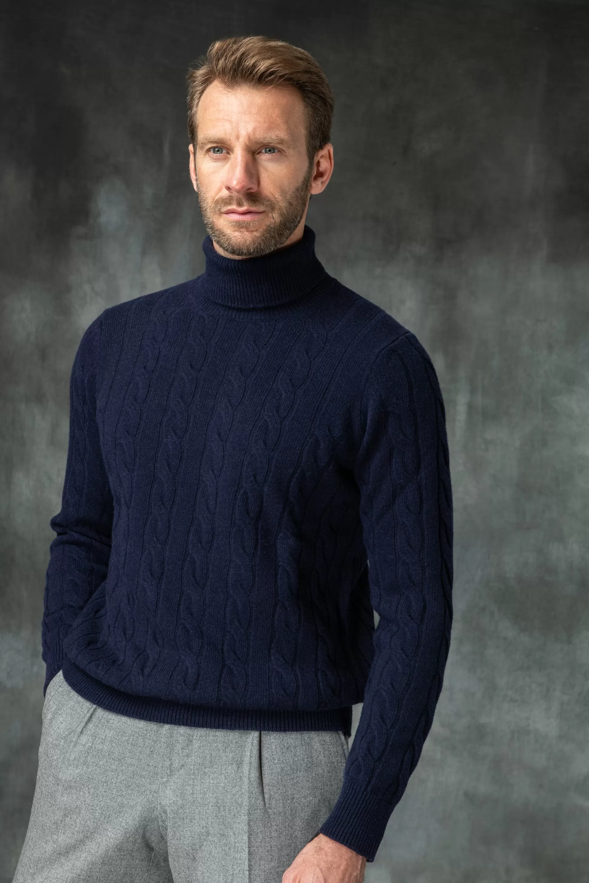 Blue Turtleneck – Made In Italy | Pini Parma New