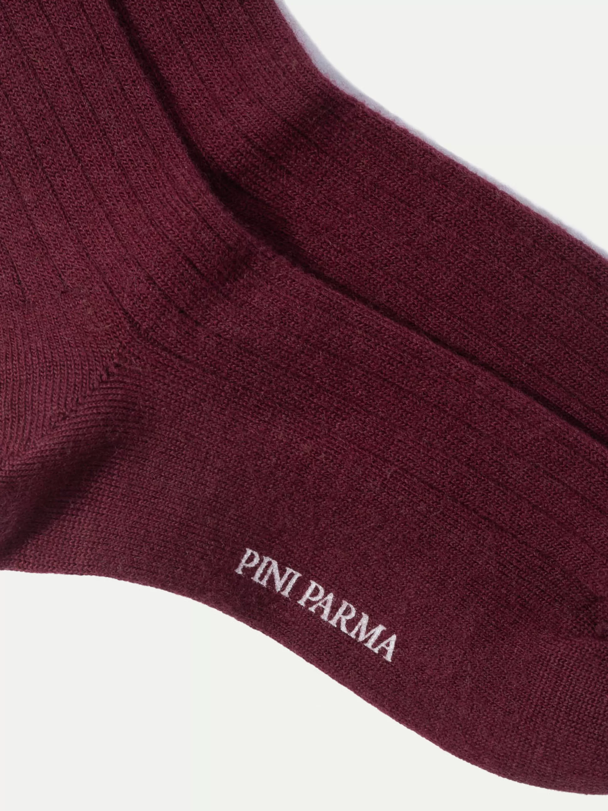 Bordeaux - Super Durable Wool Short Socks - Made In Italy | Pini Parma Clearance