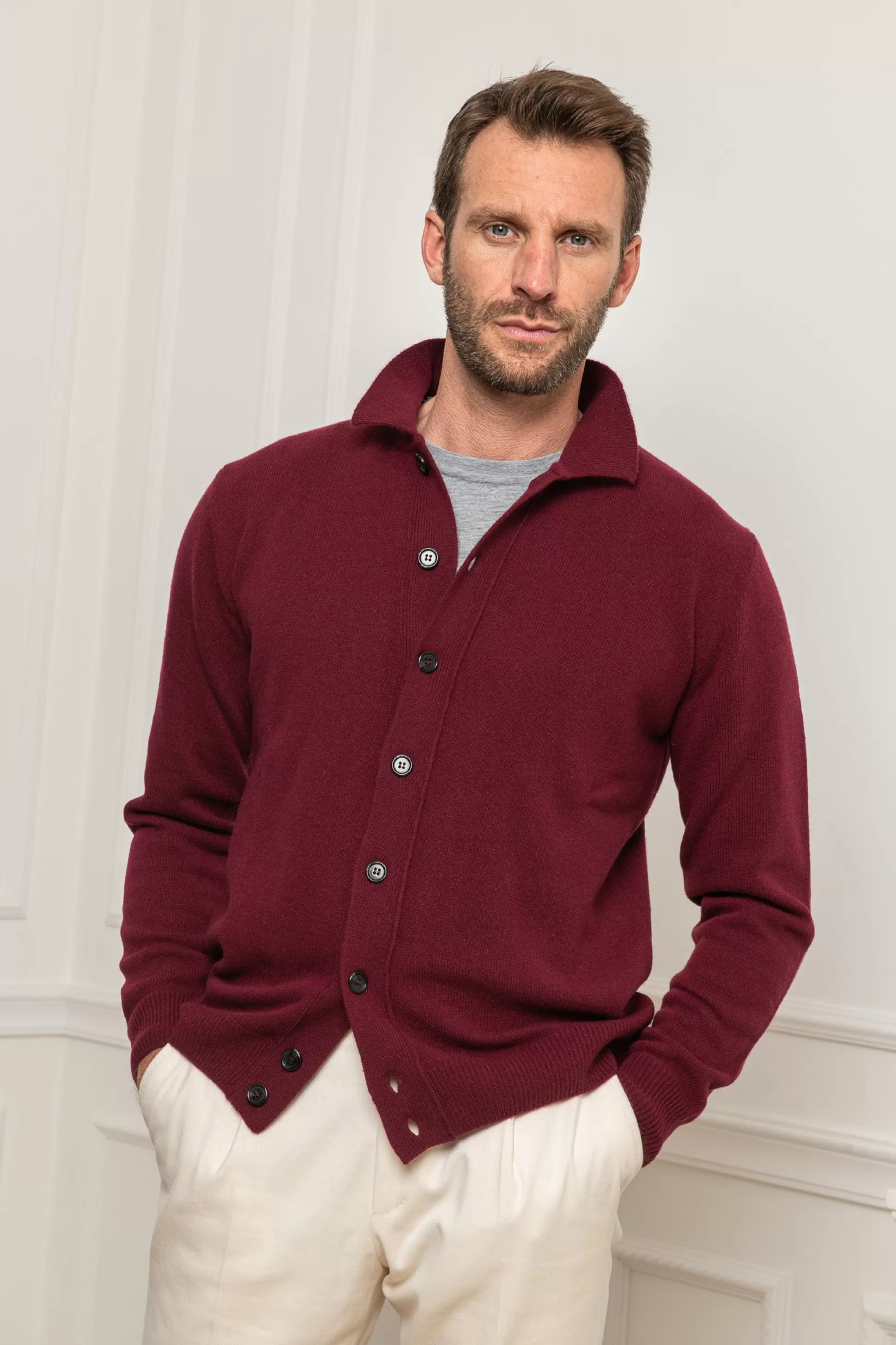 Bordeaux Cardigan – Made In Italy | Pini Parma Cheap