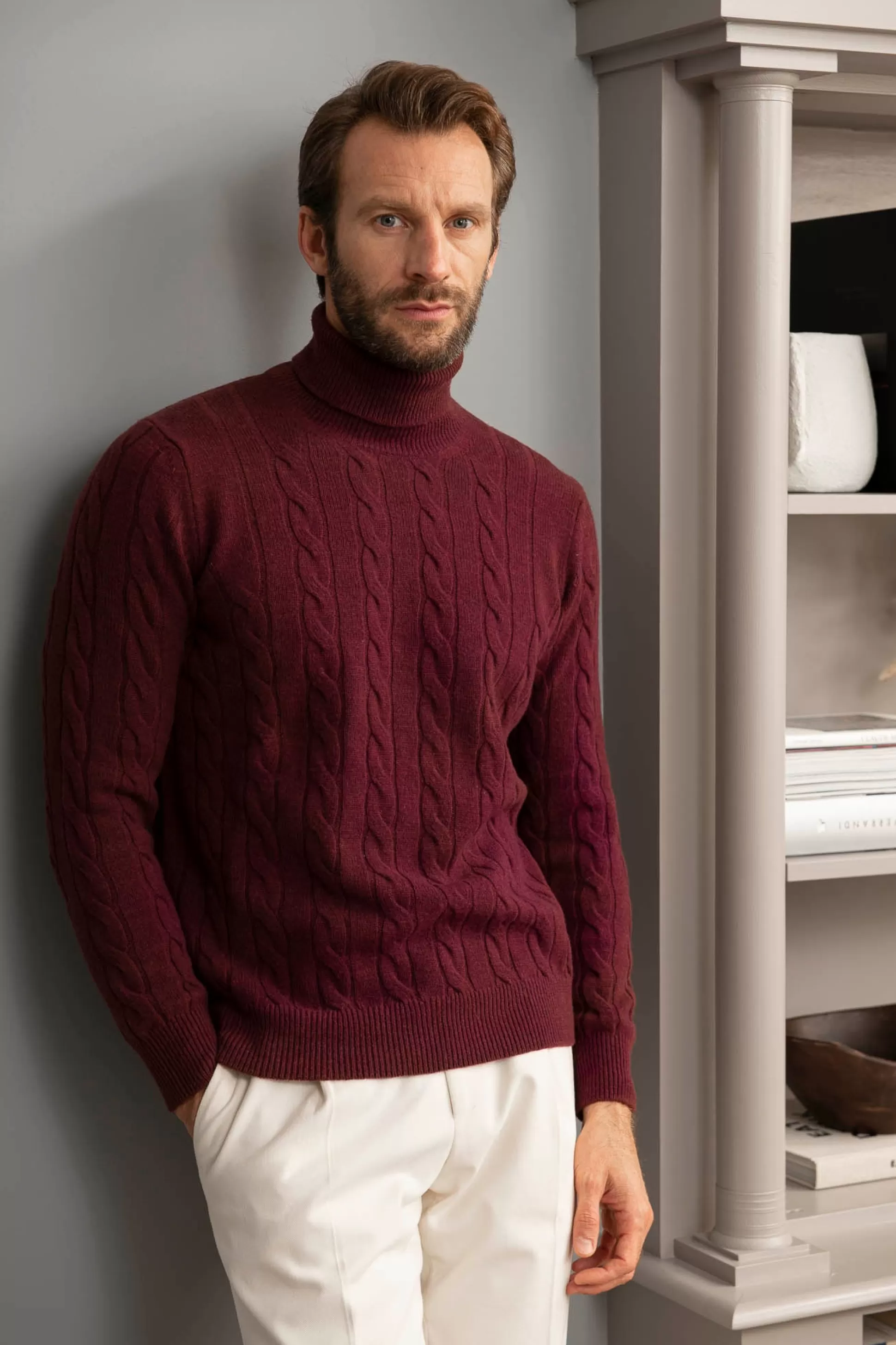 Bordeaux Turtleneck – Made In Italy | Pini Parma Fashion