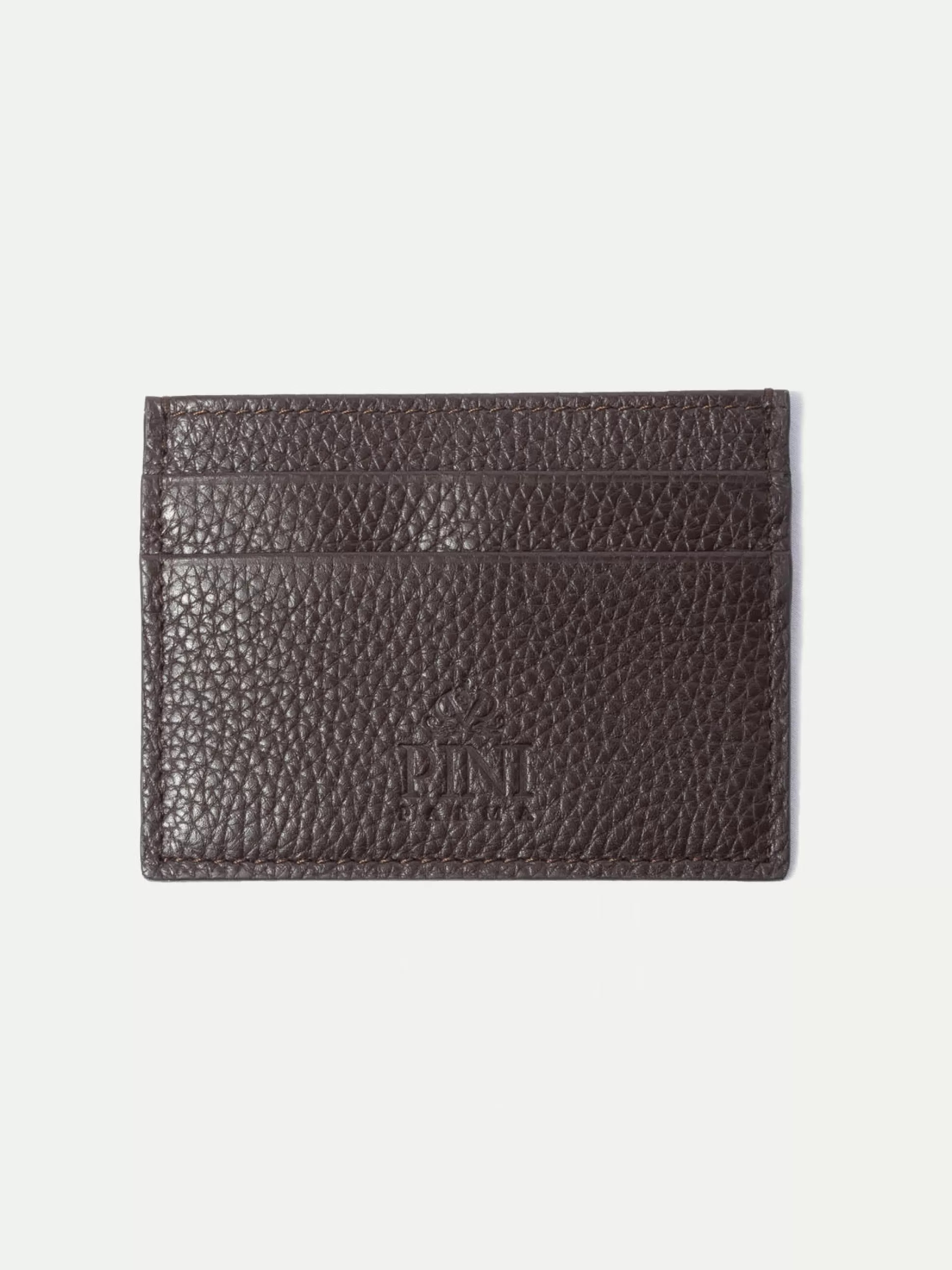 Brown Leather Card Holder - Made In Italy | Pini Parma Best Sale