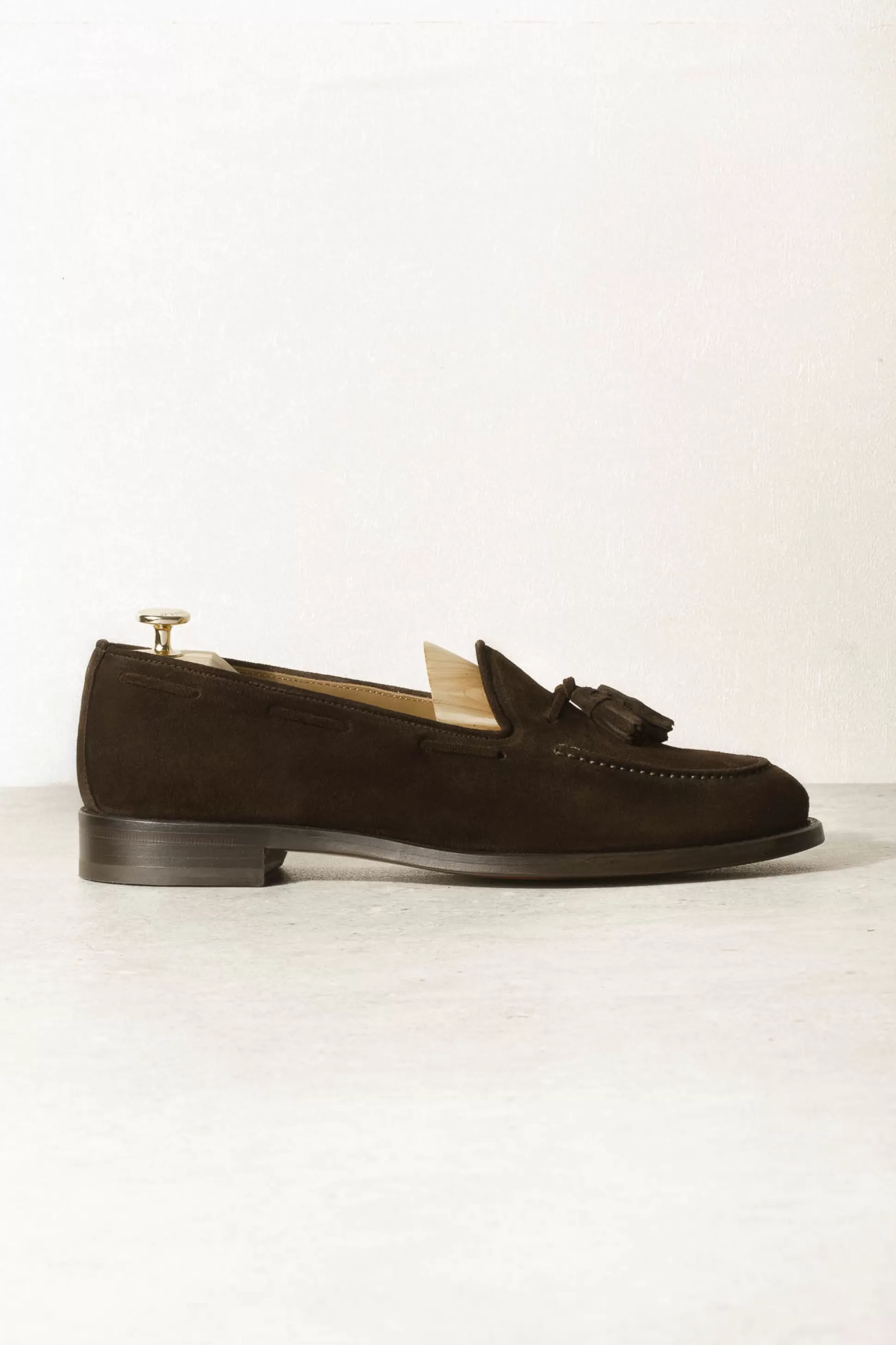 Brown Suede Tassel Loafers - Made In Italy | Pini Parma Cheap