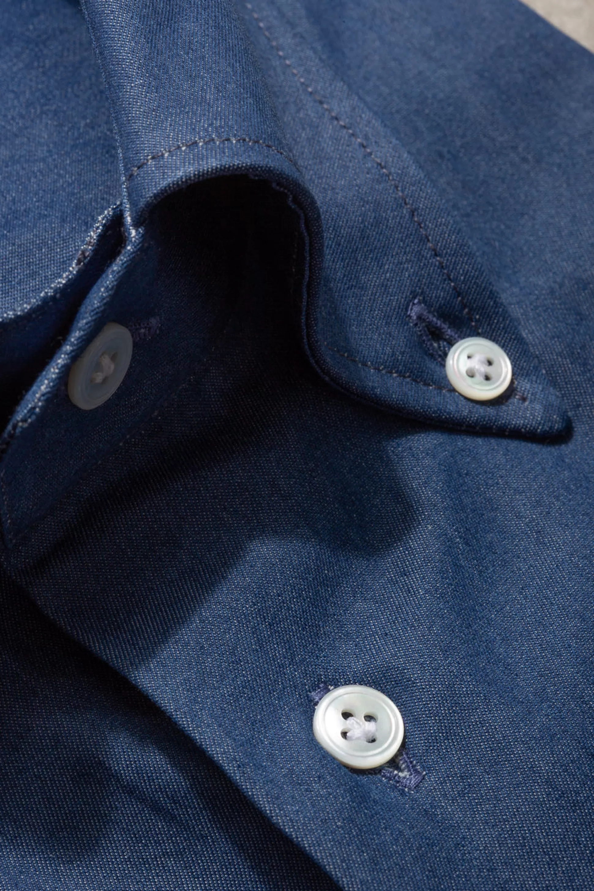Button Down Denim Shirt "Sartoriale Collection" - Made In Italy | Pini Parma Hot