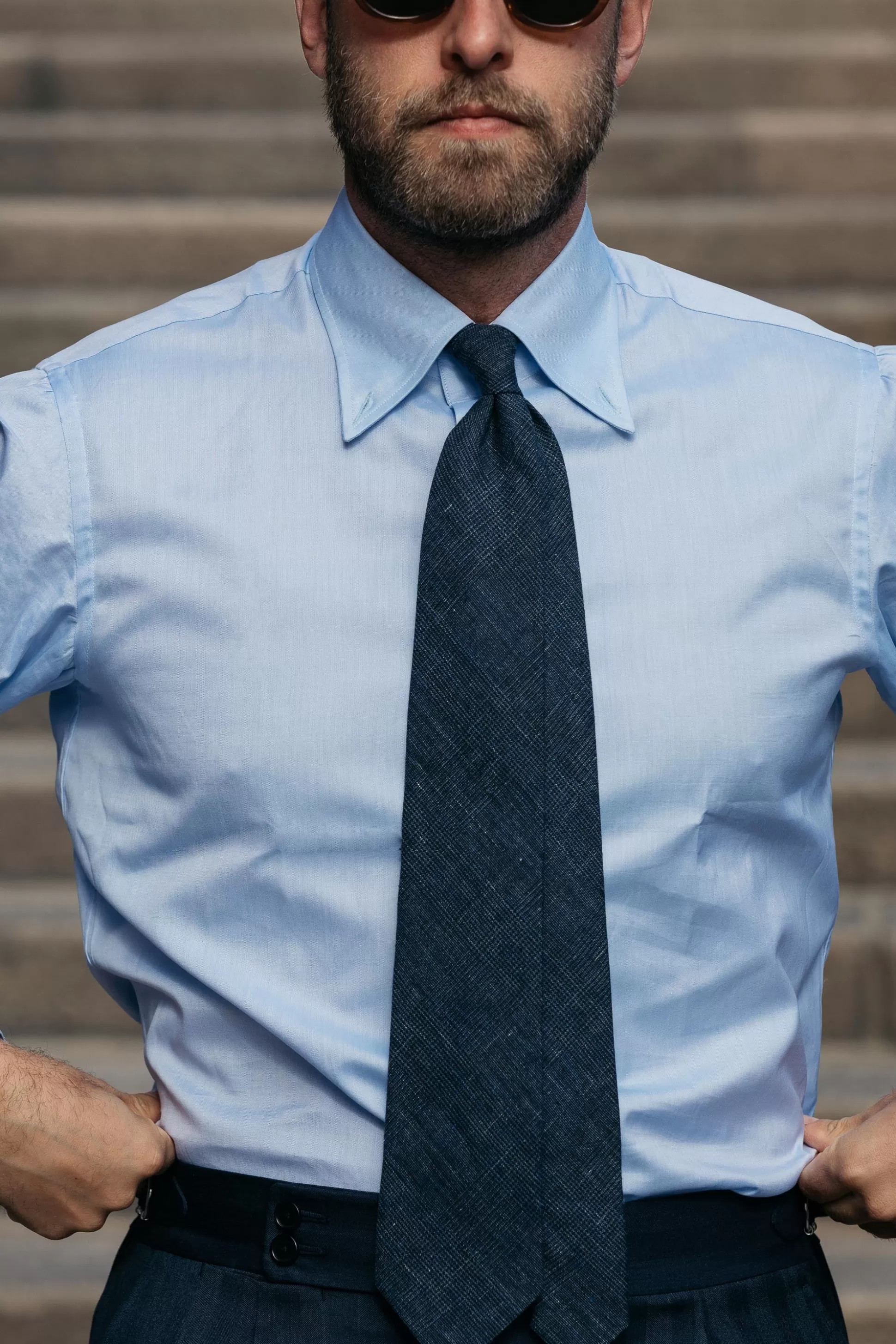 Button Down Light Blue Shirt "Sartoriale Collection" - Made In Italy | Pini Parma Online