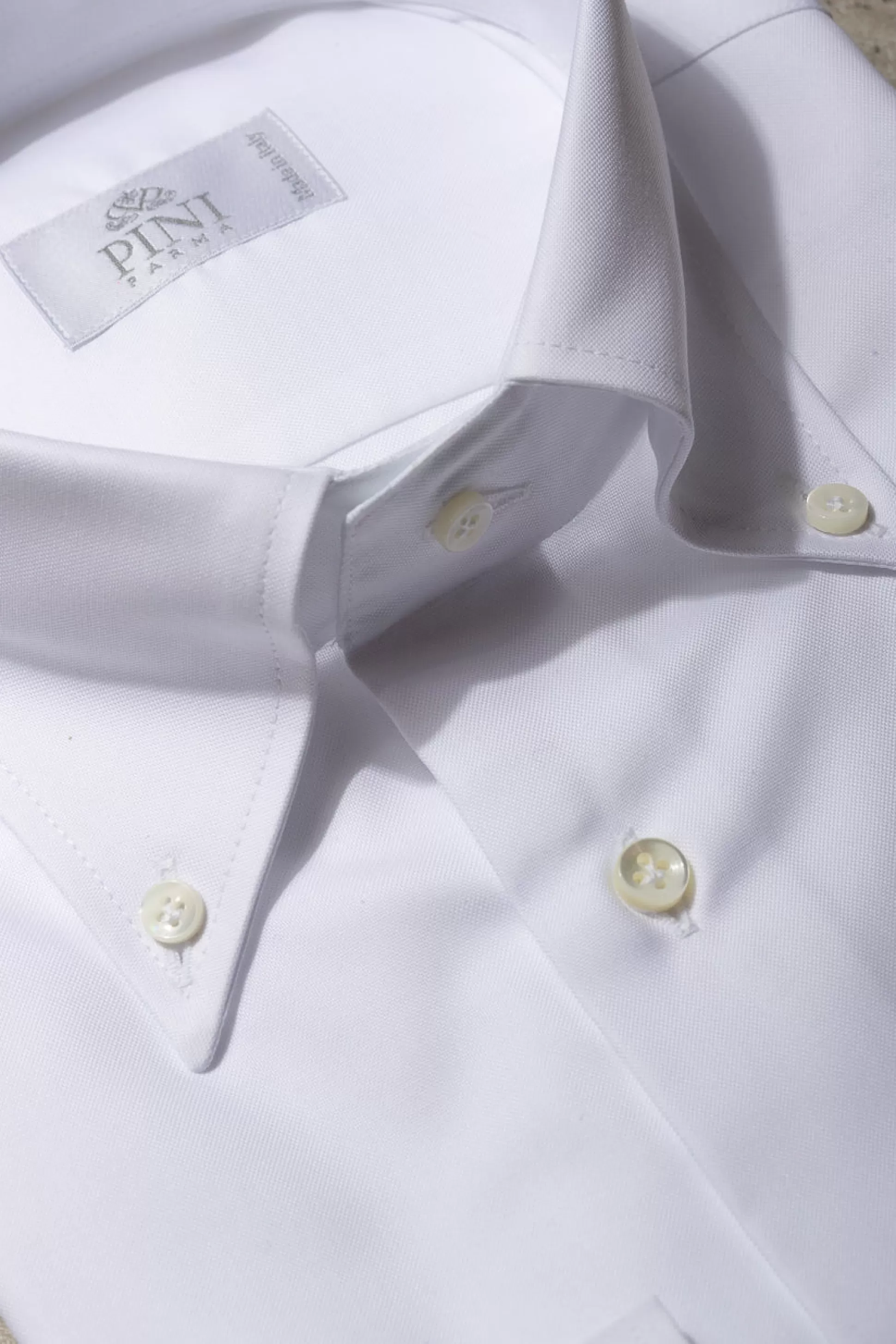 Button Down White Shirt "Sartoriale Collection"- Made In Italy | Pini Parma Outlet