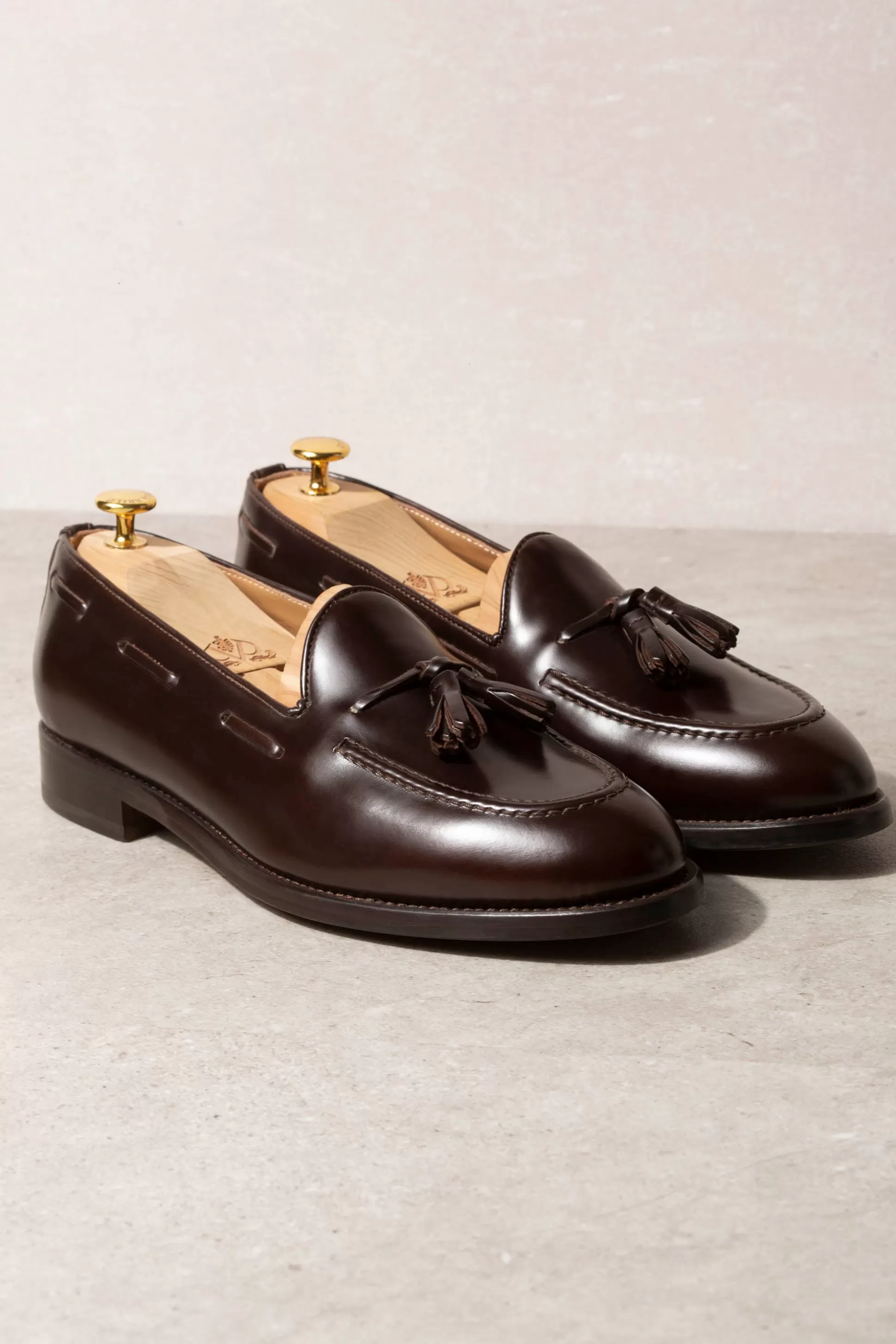 Dark Brown Tassel Loafers - Made In Italy | Pini Parma Hot