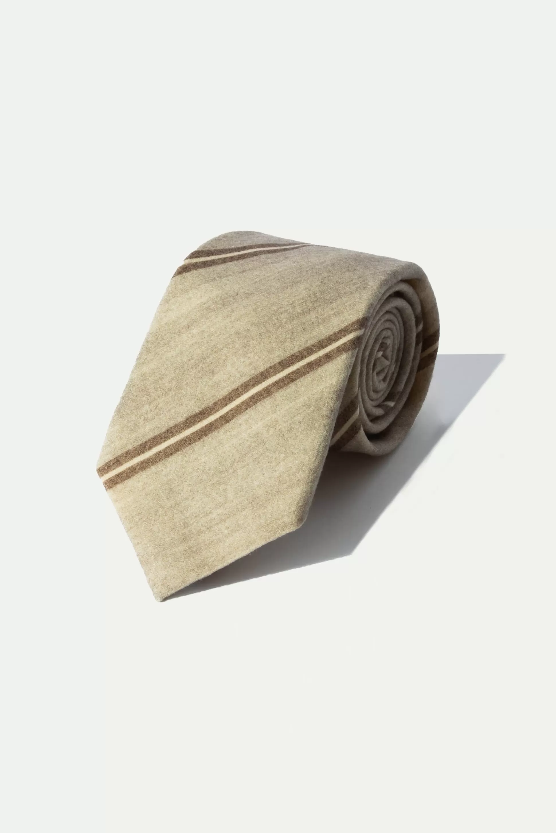 Grey And Brown Regimental Tie - Made In Italy | Pini Parma Shop