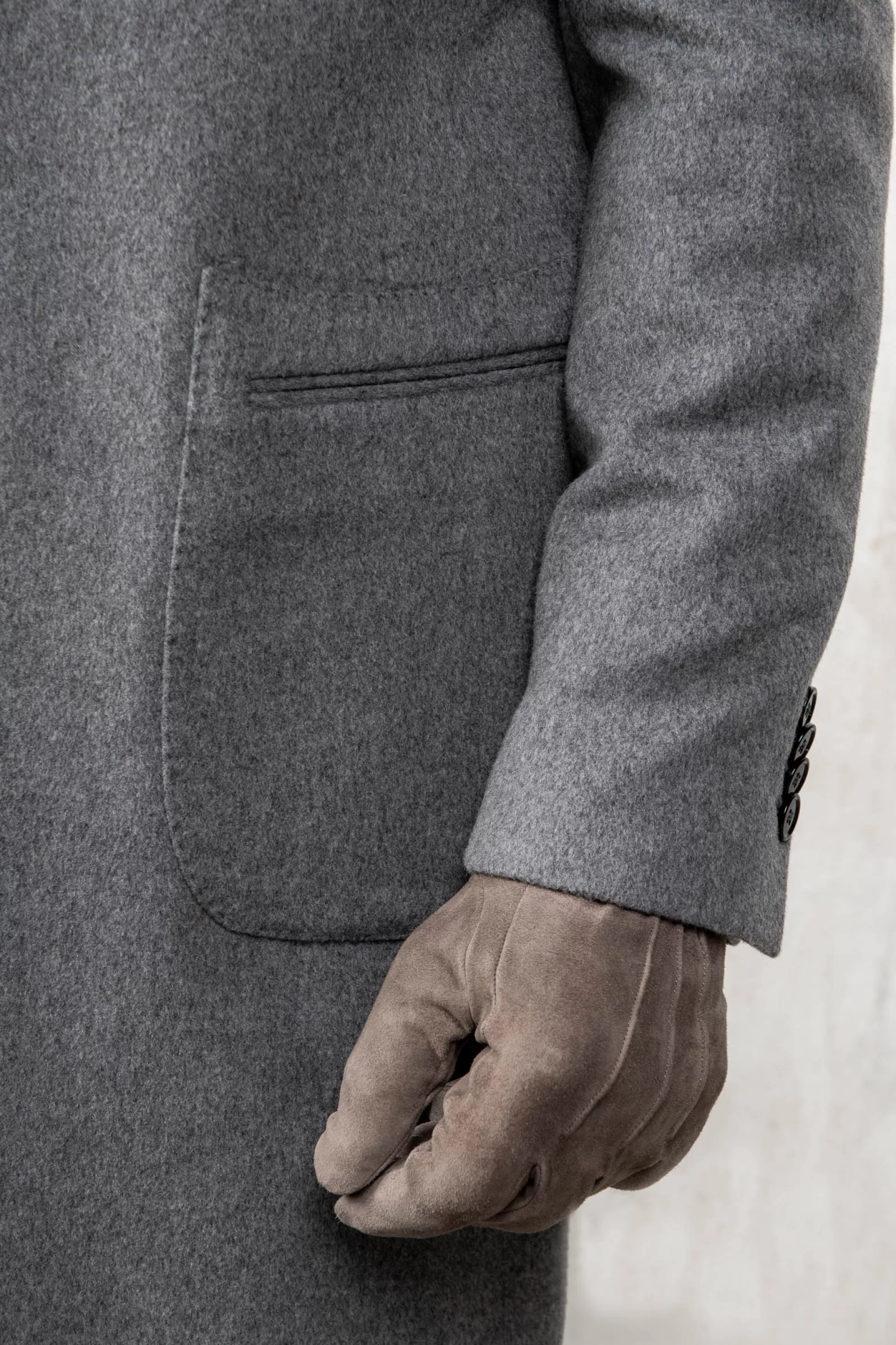 Grey Coat In Loro Piana Wool – Made In Italy | Pini Parma Discount